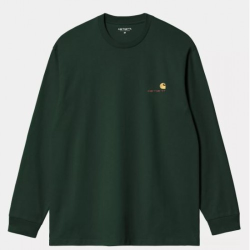 T-Shirt ML American Script Carhartt Wip 