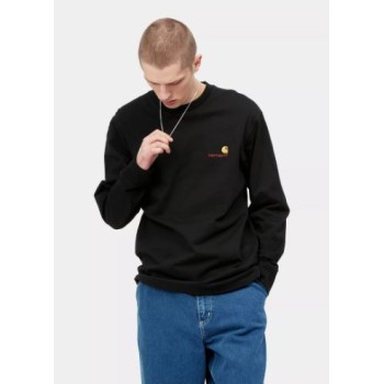 T-Shirt ML American Script Carhartt Wip  2