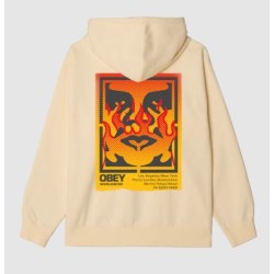 Obey Icon Stencil Flame Fleece 