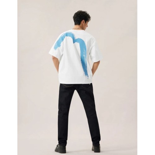Hand-Brushed Daicock Print T-Shirt Evisu