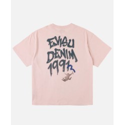 Angel Graffiti Slogan T-shirt Evisu