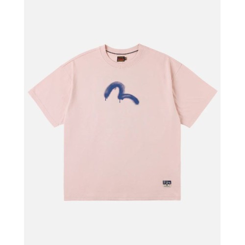 Angel Graffiti Slogan T-shirt Evisu