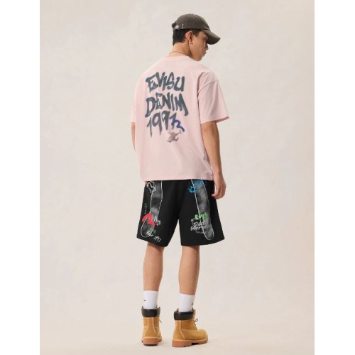 Angel Graffiti Slogan T-shirt Evisu