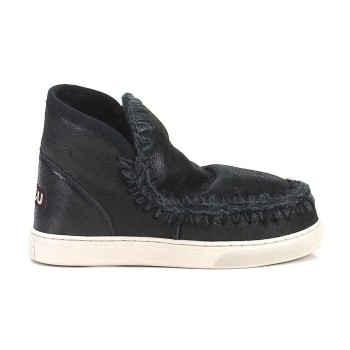 Mou Eskimo Sneaker Cracked Black-Grey 