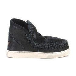 Mou Eskimo Sneaker Cracked Black-Grey 