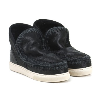 Mou Eskimo Sneaker Cracked Black-Grey  2