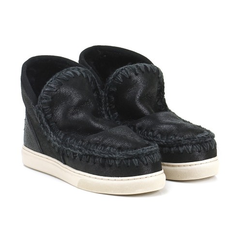 Mou Eskimo Sneaker Cracked Black-Grey 