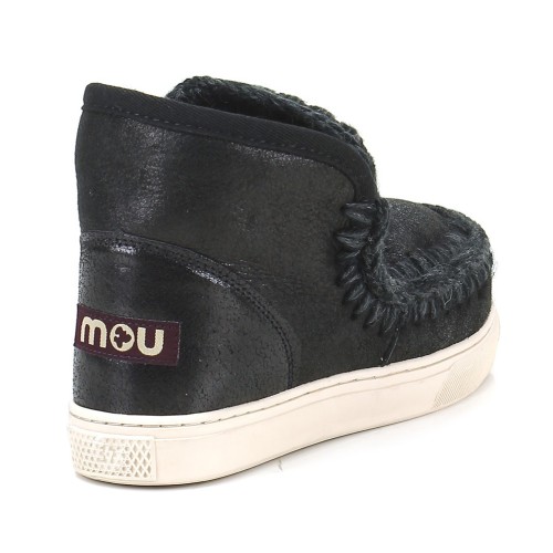 Mou Eskimo Sneaker Cracked Black-Grey 
