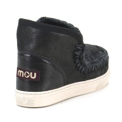 Mou Eskimo Sneaker Cracked Black-Grey 
