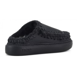 Mou Eskimo Bold Clog Nubuck Black