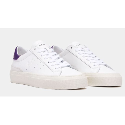 D.A.T.E. Sonica Calf White Purple 