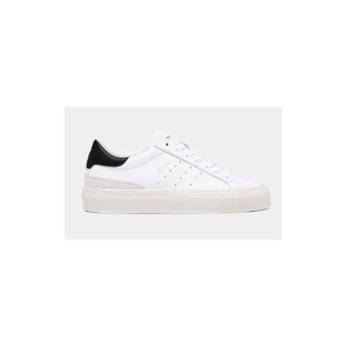 D.A.T.E. Sonica Calf White Black 