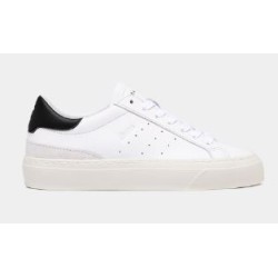 D.A.T.E. Sonica Calf White Black 
