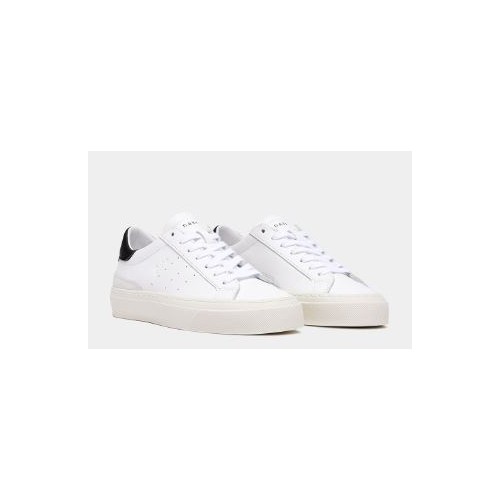 D.A.T.E. Sonica Calf White Black 
