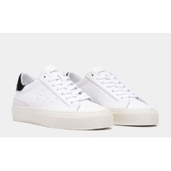 D.A.T.E. Sonica Calf White Black 
