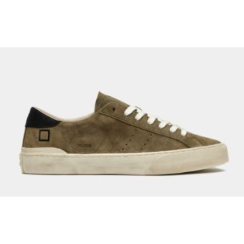 D.A.T.E. Hill Low Suede Army