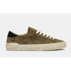 D.A.T.E. Hill Low Suede Army