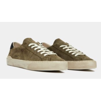 D.A.T.E. Hill Low Suede Army 2