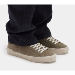 D.A.T.E. Hill Low Suede Army