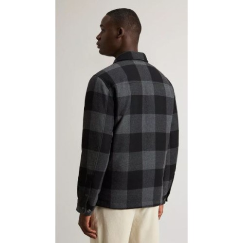 Wool Check Alaskan Shirt Jacket Woolrich 