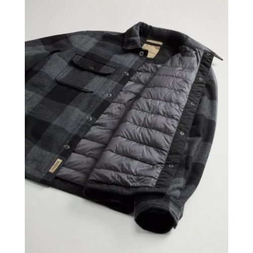 Wool Check Alaskan Shirt Jacket Woolrich 