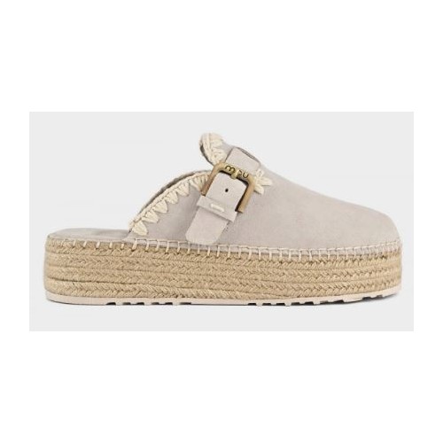 Jute Clog Plain Suede Mou