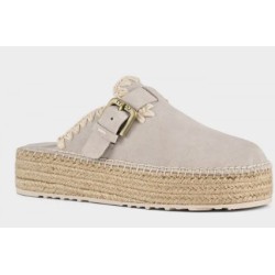 Jute Clog Plain Suede Mou