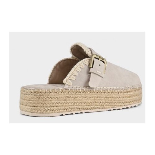 Jute Clog Plain Suede Mou