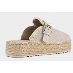 Jute Clog Plain Suede Mou