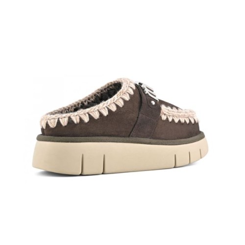 Mou Bounce Clog Metal Logo Mocha