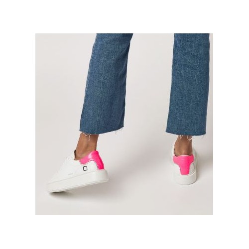 D.A.T.E. W Sfera Fluo White-Fuxia