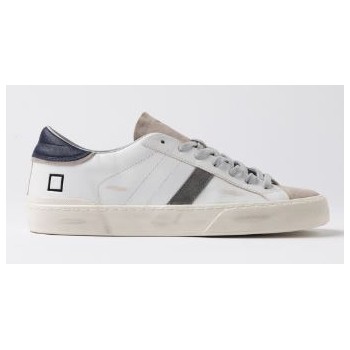 D.A.T.E. Hill Low Scratch White-Blue