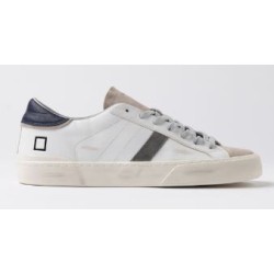 D.A.T.E. Hill Low Scratch White-Blue