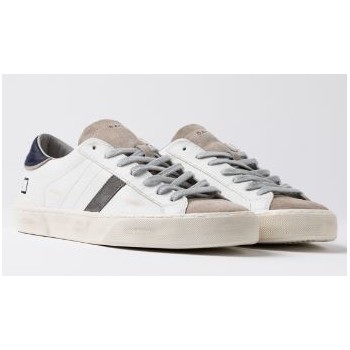 D.A.T.E. Hill Low Scratch White-Blue 2