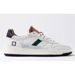 D.A.T.E. Court 2.0 Vintage White-Cuoio
