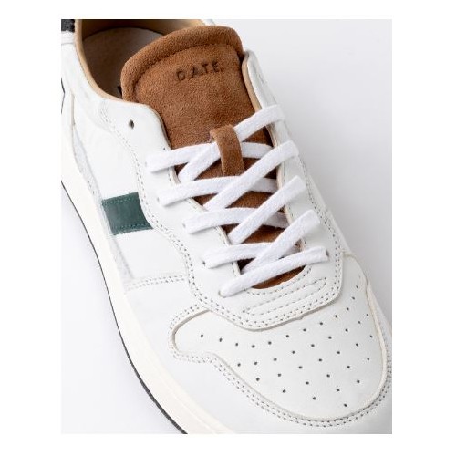 D.A.T.E. Court 2.0 Vintage White-Cuoio