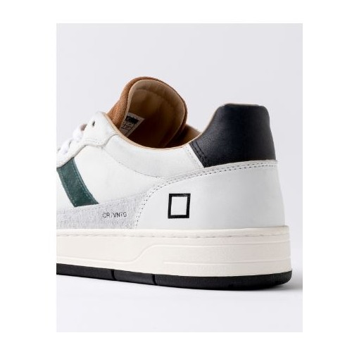 D.A.T.E. Court 2.0 Vintage White-Cuoio
