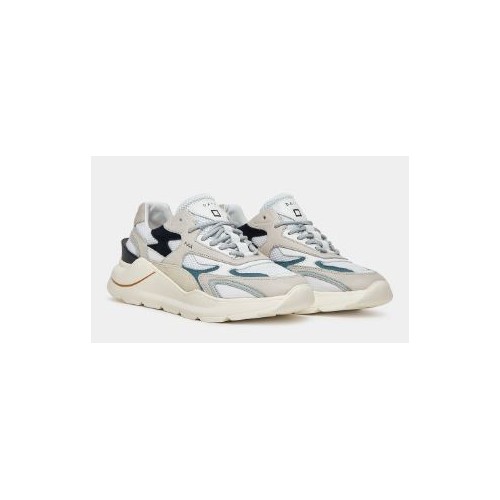 D.A.T.E. Fuga Jaquard White-Blue