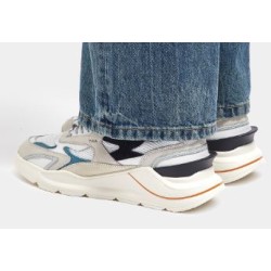 D.A.T.E. Fuga Jaquard White-Blue