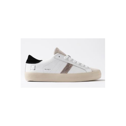 D.A.T.E. W Hill Low Shiny White-Black