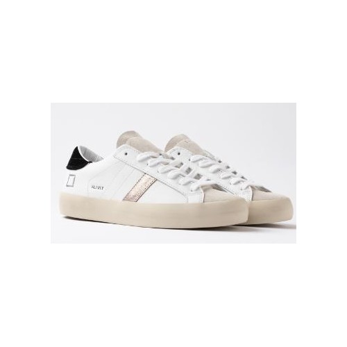 D.A.T.E. W Hill Low Shiny White-Black
