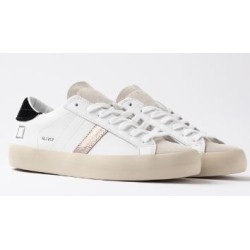 D.A.T.E. W Hill Low Shiny White-Black