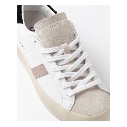 D.A.T.E. W Hill Low Shiny White-Black