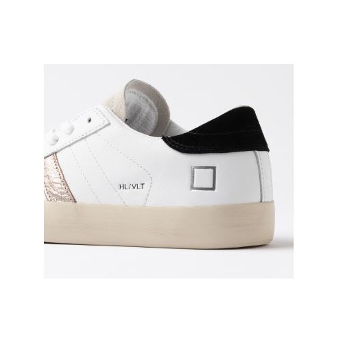 D.A.T.E. W Hill Low Shiny White-Black