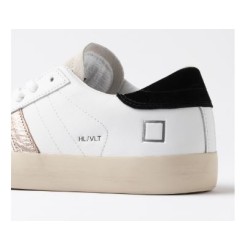 D.A.T.E. W Hill Low Shiny White-Black