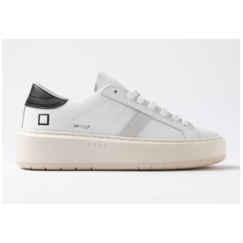 D.A.T.E. W Hill Platform Calf White-Black