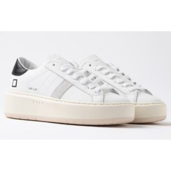 D.A.T.E. W Hill Platform Calf White-Black 2