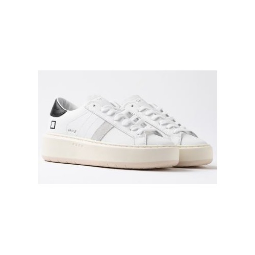 D.A.T.E. W Hill Platform Calf White-Black