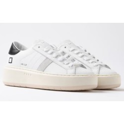 D.A.T.E. W Hill Platform Calf White-Black