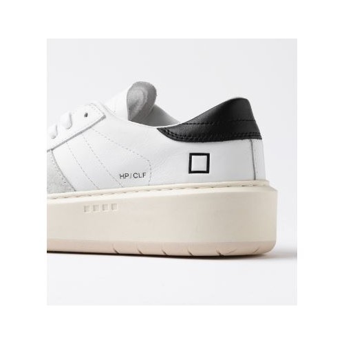 D.A.T.E. W Hill Platform Calf White-Black